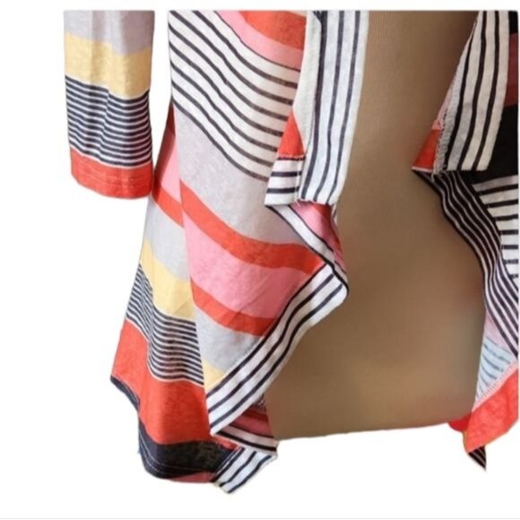 Arden Furtado Small Colorful Open Front Cardigan Sweater - Picture 3 of 5